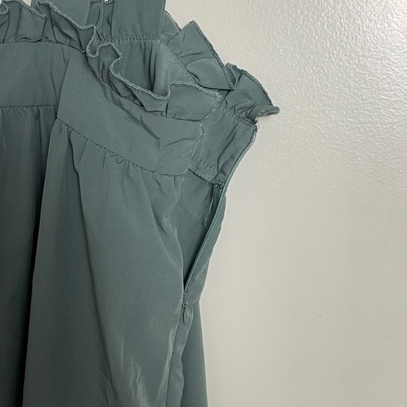 SHEIN Green Ruffle Strap Dress - Picture 3 of 7